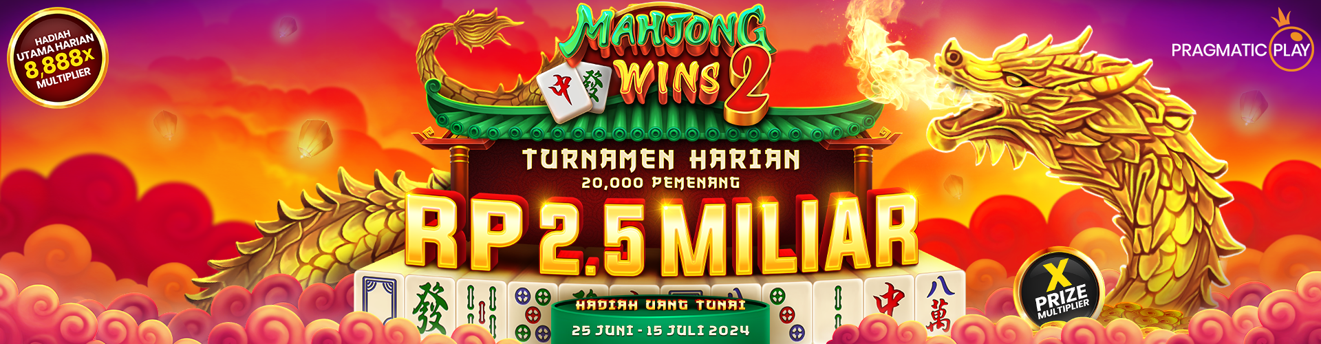 Mahjong wins 2  25Juni  - 15 juli 2024